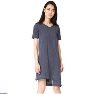 Wilt (MSRP $160) Shifted Pocket Tee Tunic in Blue Small (w1)